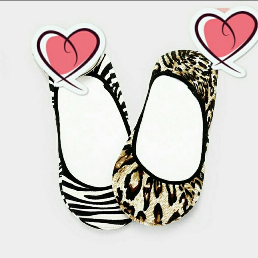 Zebra Pattern Peep Socks - Picture 3 of 3